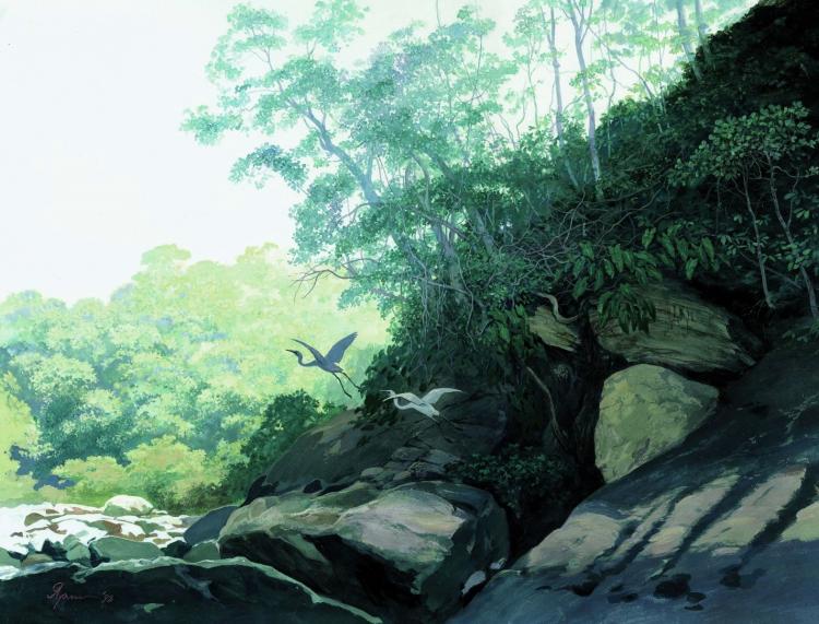 Яровой Сергей. Вспугнутые цапли